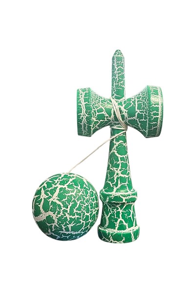 Flippy Kendama X Original, Επαγγελματικό, Flippy, Ξύλινο Παιχνίδι, 18 εκ., Βαθύ Πράσινο Ρωγμή