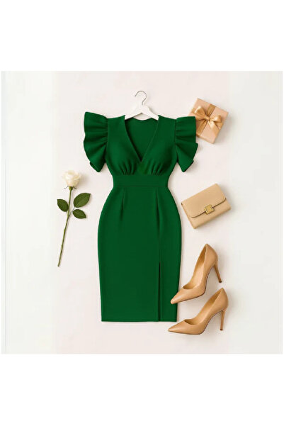NOVALİA Rochie Lotus Elegantă cu Mâneci Voluminoase – Perfectă pentru Evenime...