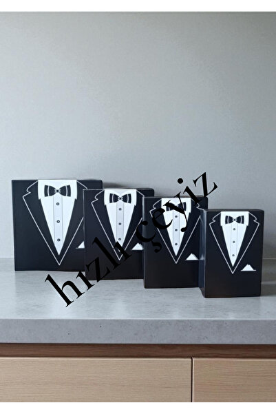 Genel Markalar Çeyiz Sandığı Gelin Damat Bohça Kutusu Kolisi 4lü 0122