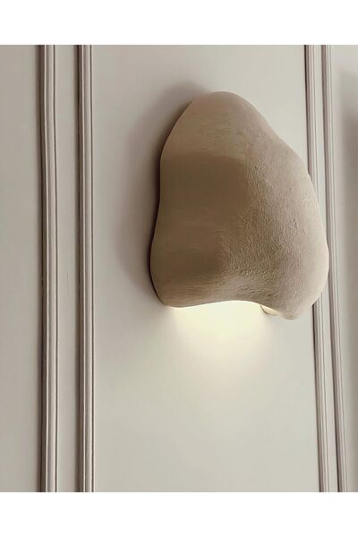 Aksesuar Concrete Look E14 Lamp Holder Bohemian Style Wall Sconce Color/Light Beige