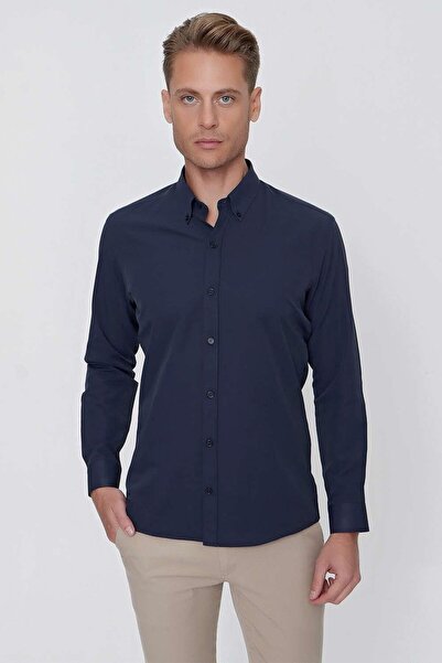 Efor GK 653 Lacivert Klasik Gömlek