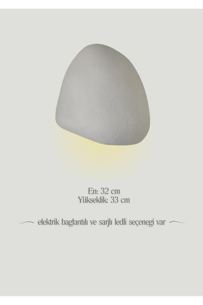 Aksesuar Concrete Look E14 Lamp Holder Bohemian Style Wall Sconce Color/Light Beige