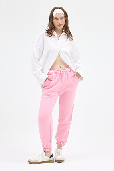 Rays 9151M - Ροζ αθλητική φόρμα με ελαστικά πόδια και τσέπες