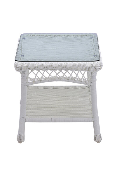 Maison Mex Masuta cafea gradina/terasa SUSAN L.90 l.45.5 H.43 alb