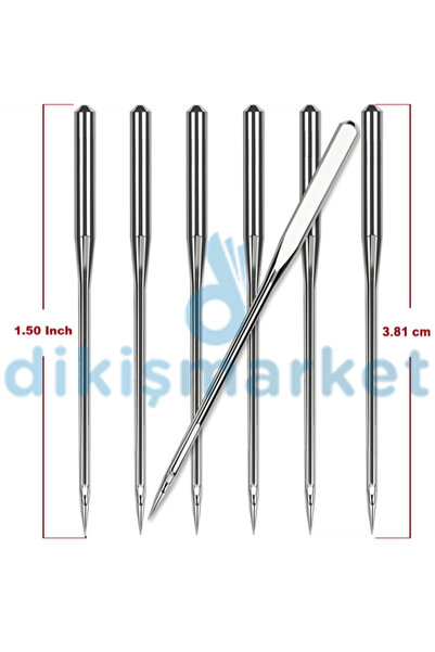 dm dikişmarket JANOME,SİNGER UYUMLU EV TİPİ DİKİŞ İĞNESİ 1 PAKET 16NO (10 ADET BULUNUR)