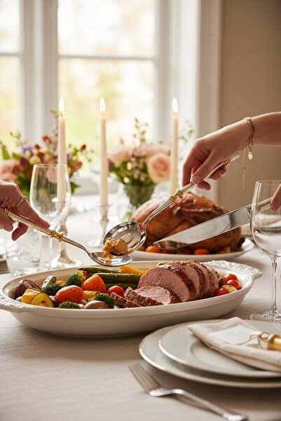 ROY KING LEYDİ 5 PRÇ SERVİS SETİ GÜMÜŞ