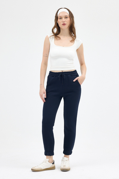 Rays Μοντέλο 9151M - Φούτερ με λάστιχο στα πόδια και τσέπες Navy