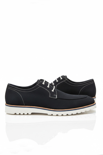 Deriderim Pantofi casual pentru bărbați din piele de căprioară albastru bleumarin