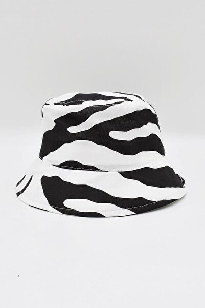 Külah Καπέλο Bucket με σχέδιο Fisherman Hat-Beyaz