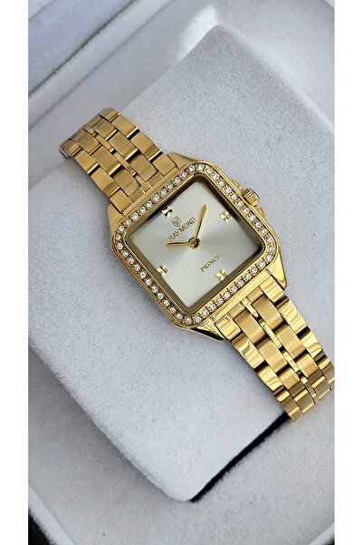 Raymond RYM-213060 KARE KADIN KOL SAATİ GOLD-BEYAZ