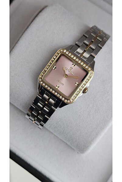 Raymond RYM-213060 KARE KADIN KOL SAATİ IPG-PINK