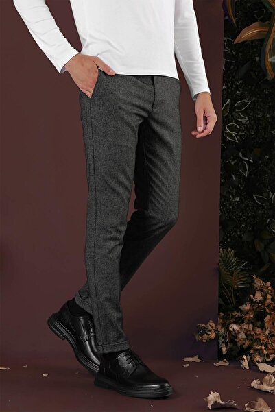 Efor P 1138 Slim Fit Siyah Klasik Pantolon