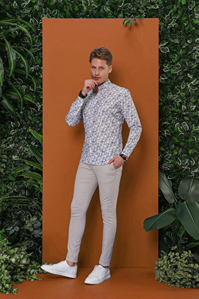 Efor P 1112 Slim Fit Taş Spor Pantolon