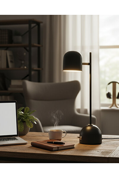 Özcan Aydınlatma Özcan Aydınlatma 103-19-19 Niso Çalışma Masası Lambası Siyah...