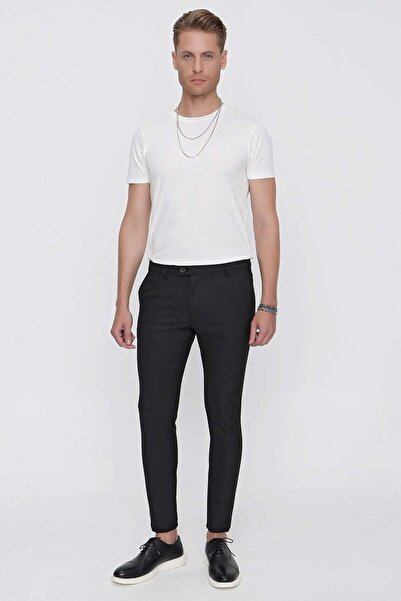 Efor P 1098 Slim Fit Siyah Spor Pantolon