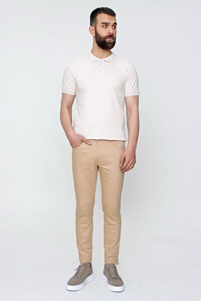 Efor P 1089 Slim Fit Camel Spor Pantolon