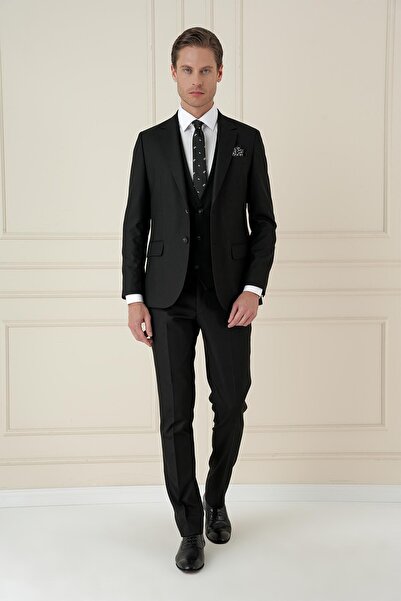 Efor TK 910 Slim Fit Siyah Spor Takım Elbise