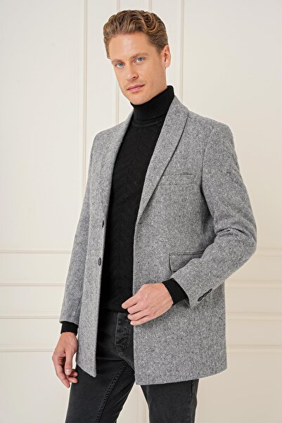 Efor KA 084 Slim Fit Gri Spor Kaban