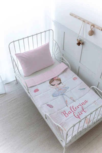 Tuğba Kuğu Organik Baskılı Bebek (100x150) Yorgan Seti - Iconic Serisi - Beya...