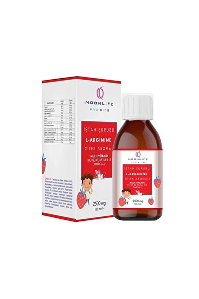 MOONLİFE PRO PLUS Moon Life L-arginine Multivitamin Omega 3 İştah Şurubu Çilek Aromalı 150ml