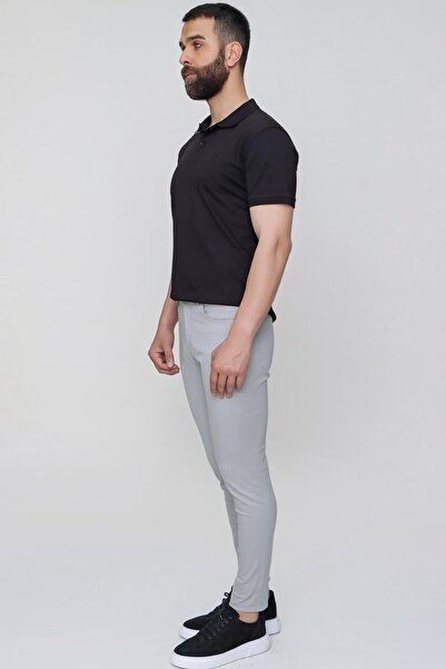Efor P 1087 Slim Fit Gri Spor Pantolon
