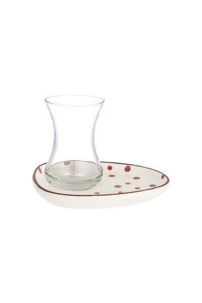 Madame Coco Vie Rouge Sauvage Tea Plate - 15 cm