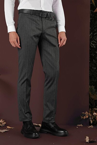 Efor P 1134 Slim Fit Füme Spor Pantolon
