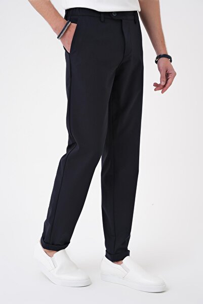 Efor Comfort Fit Beli Lastikli Lacivert Jogger Pantolon P 1184