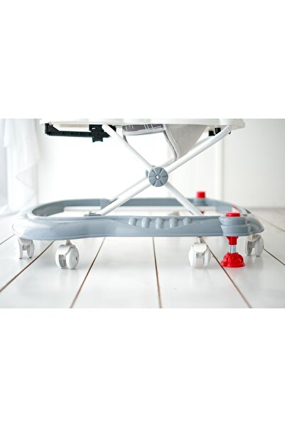 Jusso Duck Lüx Oyuncaklı Müzikli 3 Kademeli Örümcek Bebek Yürüteci