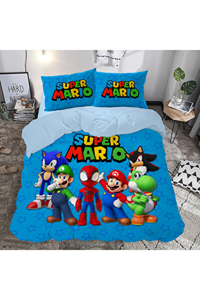 hediyechy Mario Двоспальний комплект постільної білизни без простирадла