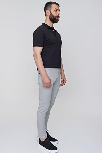 Efor P 1087 Slim Fit Gri Spor Pantolon
