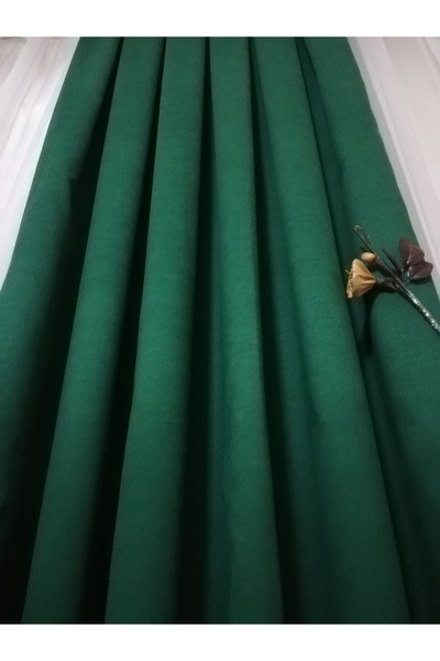 Karesi Σκούρο πράσινο μονόπτερο κουρτίνα φόντου με εξτραφόρες επίπεδης τοποθέτησης - 9207