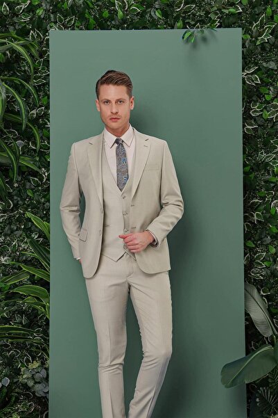 Efor TK 871 Slim Fit Çağla Klasik Takım Elbise