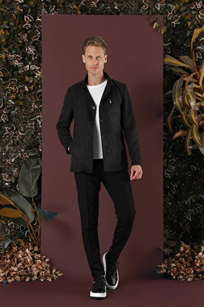 Efor KA 080 Slim Fit Siyah Spor Kaban