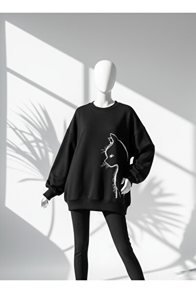 DİSCOST Žene - Veliki džemper sa dugim rukavima sa životinjskim motivom Sa de...