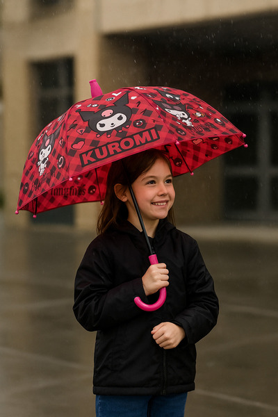 TOYFEST Koruma Kılıflı Kuromi Lisanslı Şemsiye - Model 1