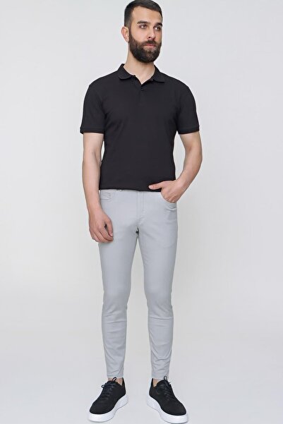 Efor P 1087 Slim Fit Gri Spor Pantolon