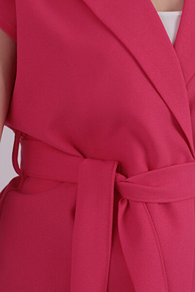 armonika Жіночий фушковій чоловічий комір поясний льняний жилет ARM-25Y001079