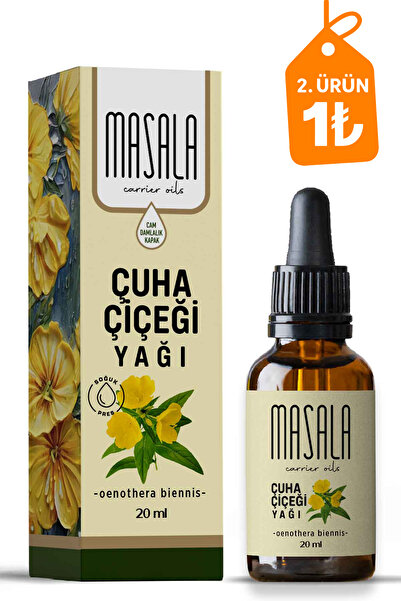 Masala Çuha Çiçeği Yağı 20 Ml. Soğuk Pres (evening Primrose Carrier Oil)