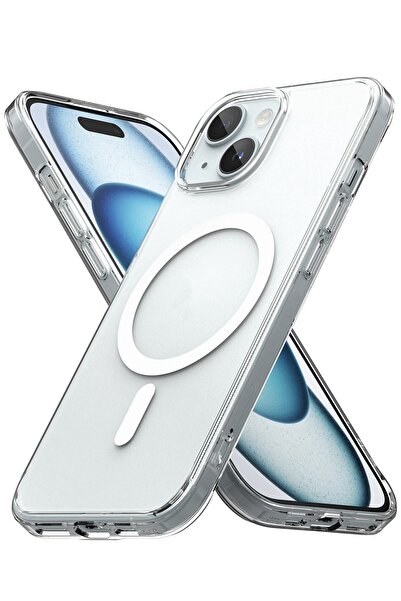 hadistore iPhone 15 Şeffaf MagSafe Kılıf – Sararmayan, Kamera Korumalı, Darbe...