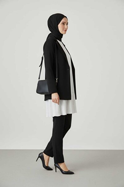 moda benna Pleated Ecru Women's Hijab Shirt Pleated Pleated Tunic Underwear Blouse Tshirt T-Shirt