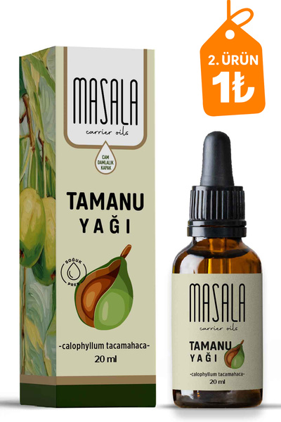 Masala Tamanu Yağı 20 ml Soğuk Pres