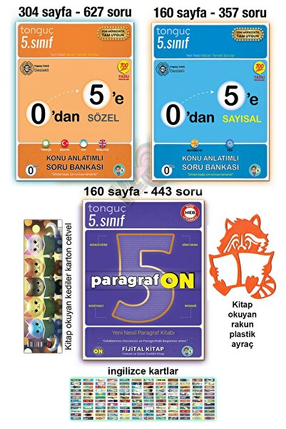 Tonguç Yayınları 5. Sınıf 0'dan 5'e Konu Anlatımlı Soru Bankası Set ParagrafO...