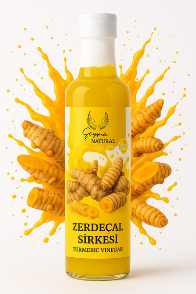 Şeyma natural Zerdeçal sirkesi 500 ml doğal fermente yerli zerdeçal