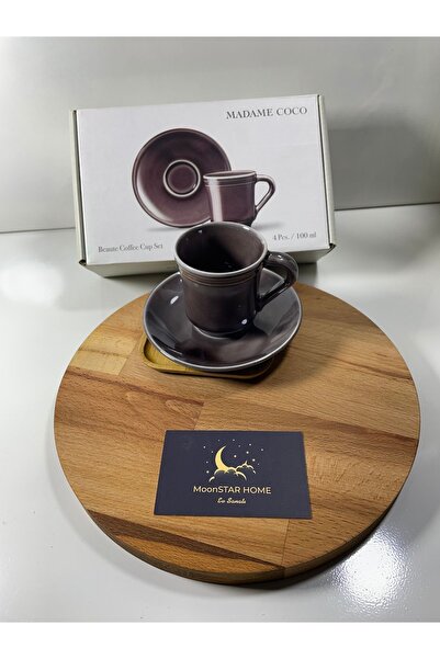 Madame Coco Beaute 2-Person Coffee Cup Set - Plum - 100 Ml