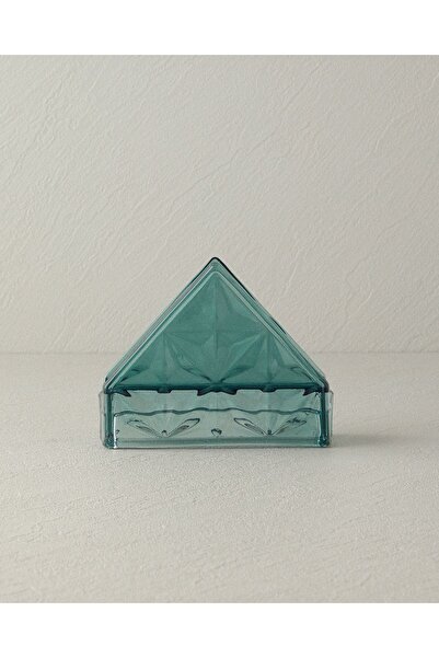 English Home Green Senash Glass - Napkin Holder Design
