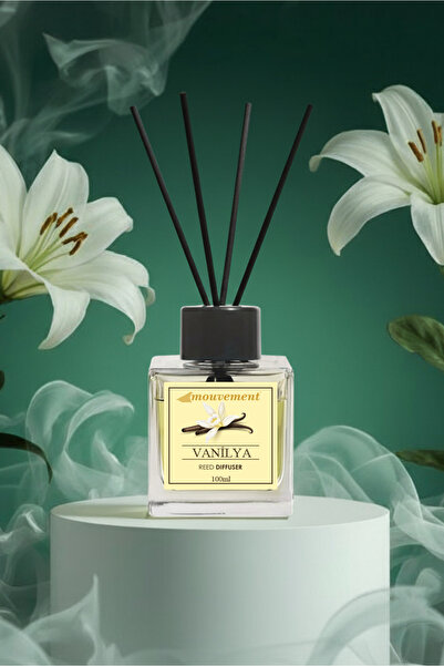 MOUVEMENT Vanilya Sıcaklığı 100 ml Bambu Çubuklu Oda Kokusu – Yumuşak ve Sıca...