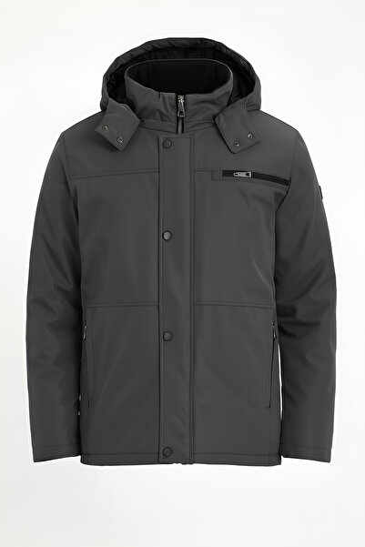 CIVILTIPOLO Wind and Water Repellent Coat & Jacket with Thick Fur Inside, Detachable Hood, and Zipper Pockets