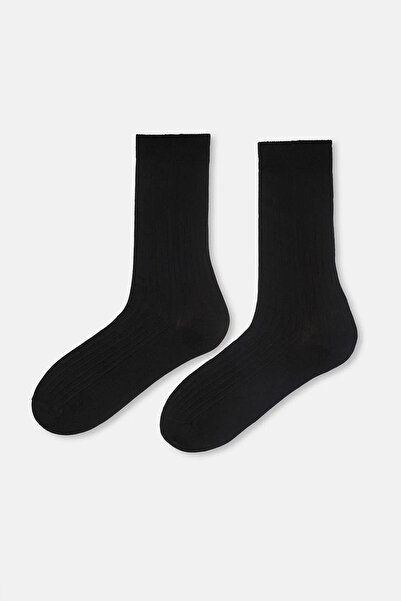 Eros Мъжки чорапи от фина ребриста вълна