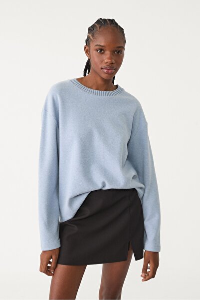 Stradivarius Knit round neck T-shirt